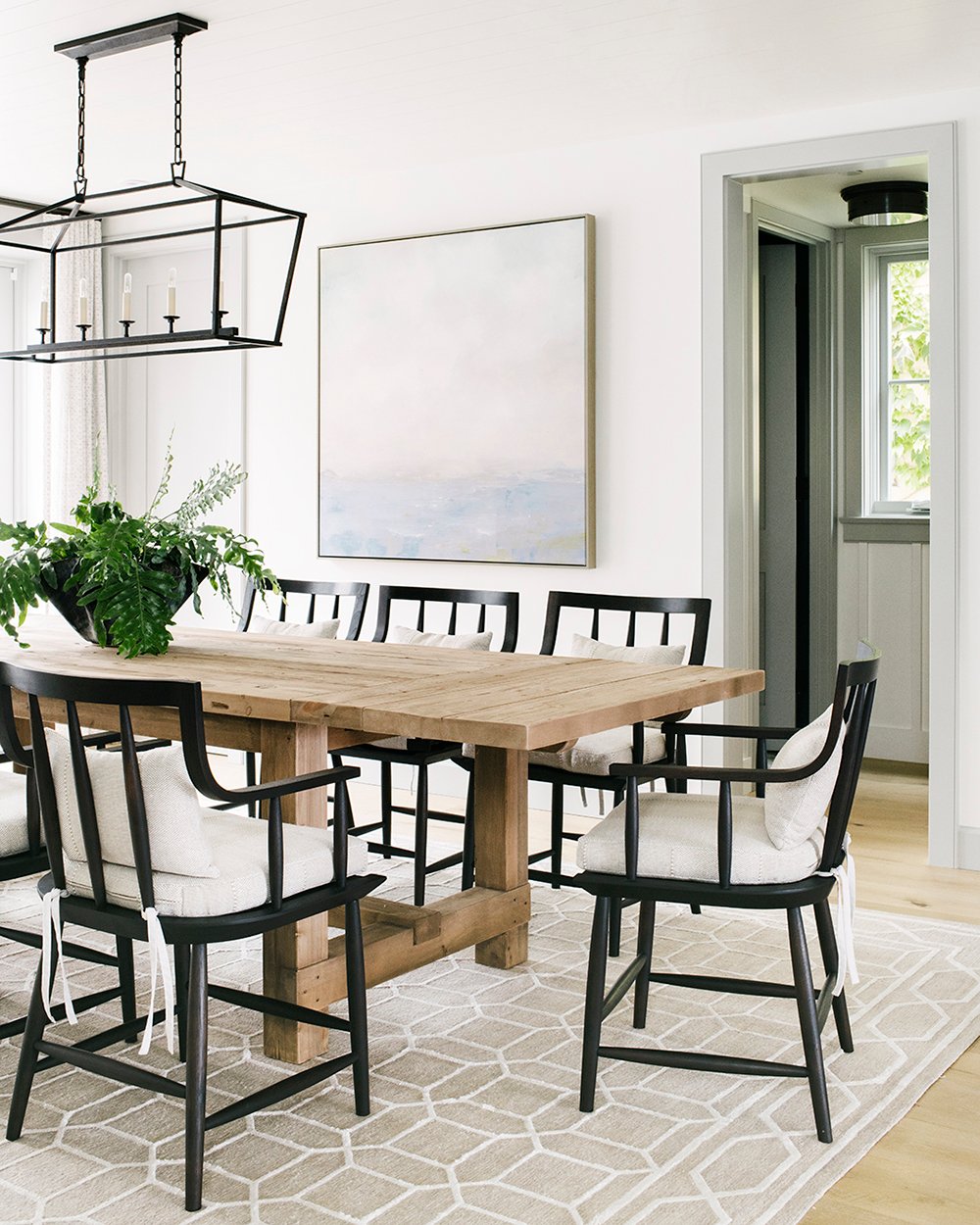 Black Dining Chairs - How to Contrast Your Table and Chairs