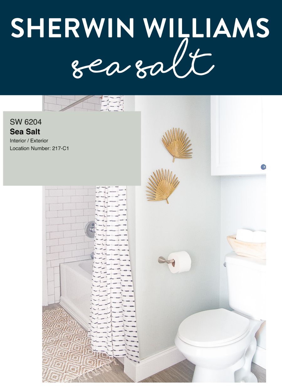 Sherwin williams sea shop salt bathroom