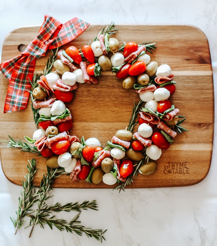 holiday appetizer - antipasto wreath