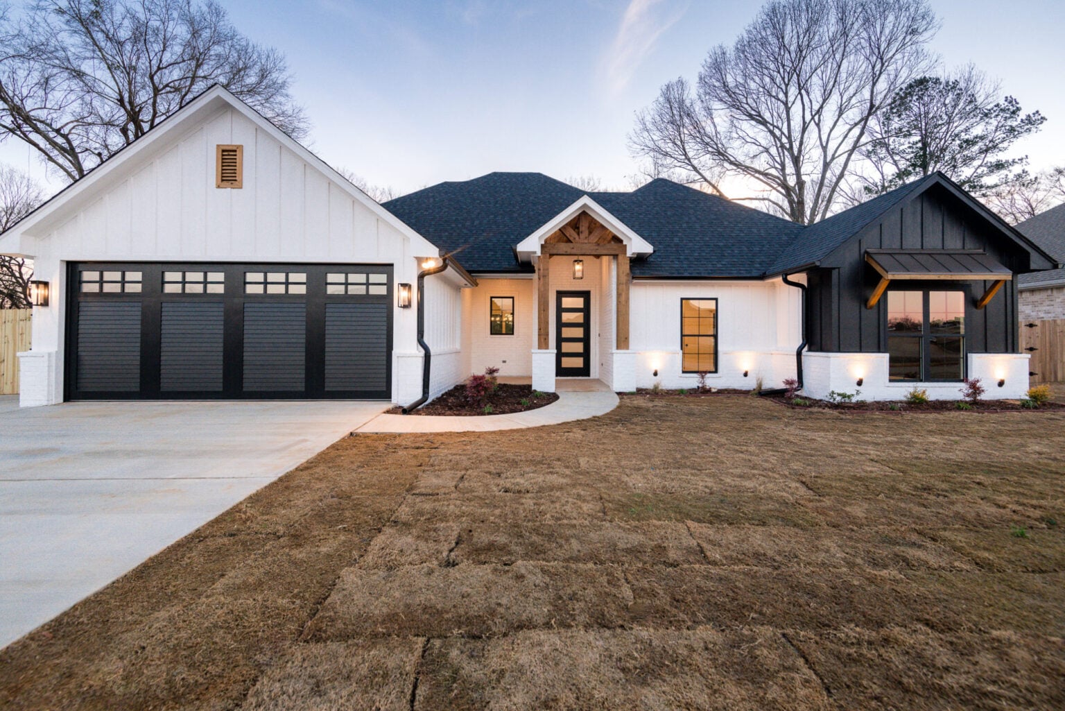 White House Black Trim - A Classic and Timeless Home Exterior Design