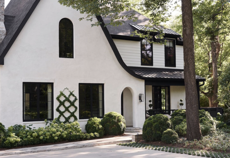 White House Black Trim - A Classic and Timeless Home Exterior Design