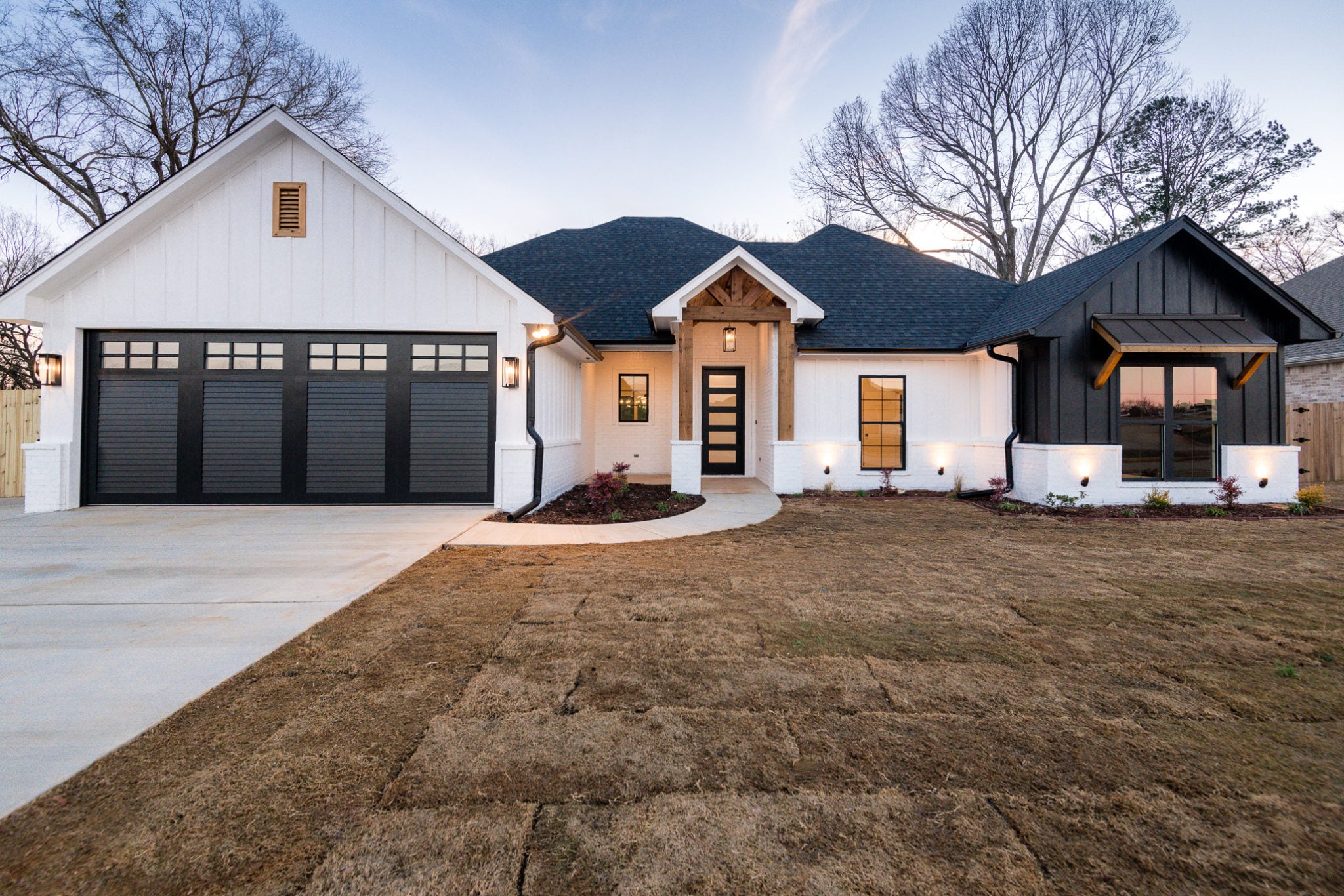 White House Black Trim - A Classic and Timeless Home Exterior Design