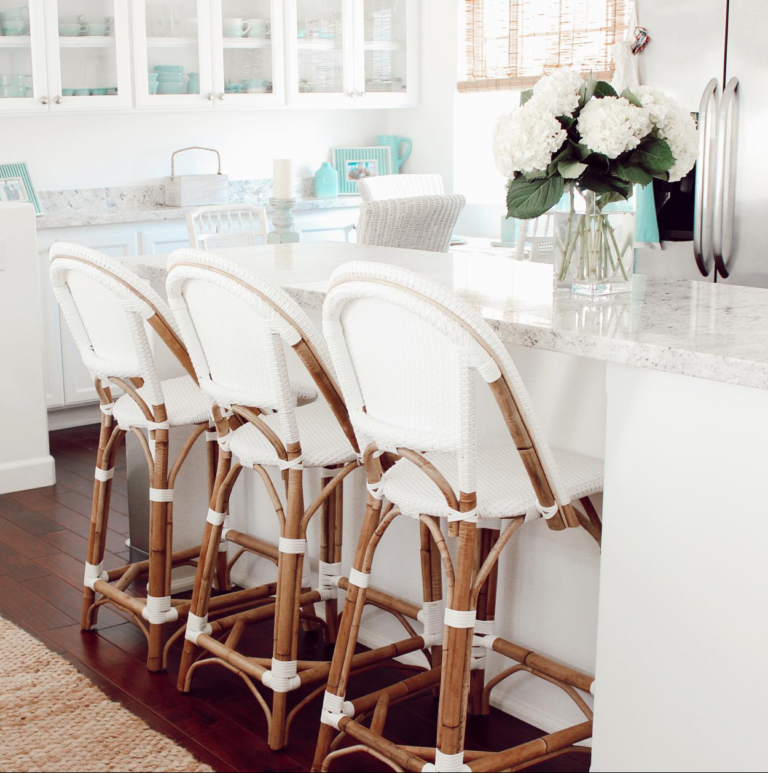 Stylish Kitchen Coastal Bar Stools