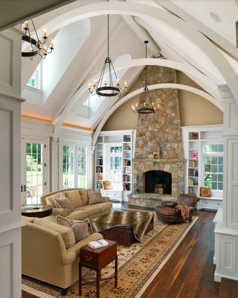 High Ceiling Fireplace Ideas