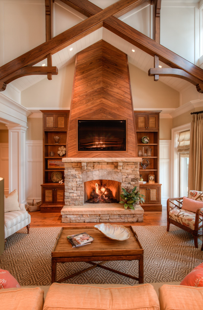 High Ceiling Fireplace Ideas