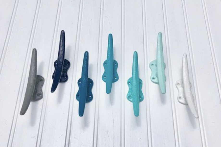 boat cleat towel hooks for a beach house