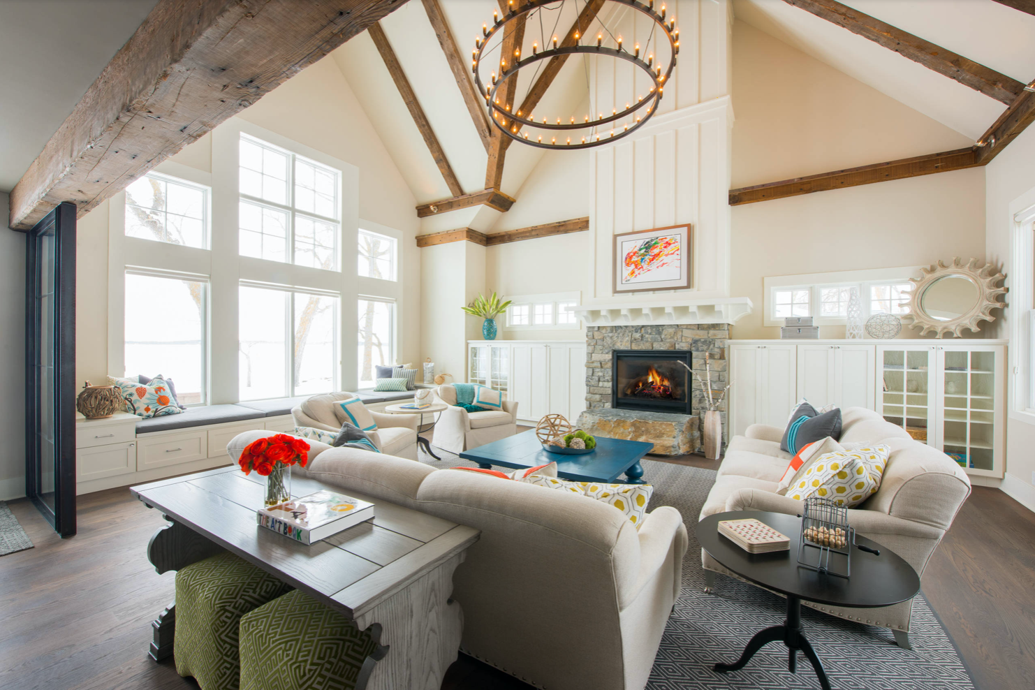 High Ceiling Fireplace Ideas