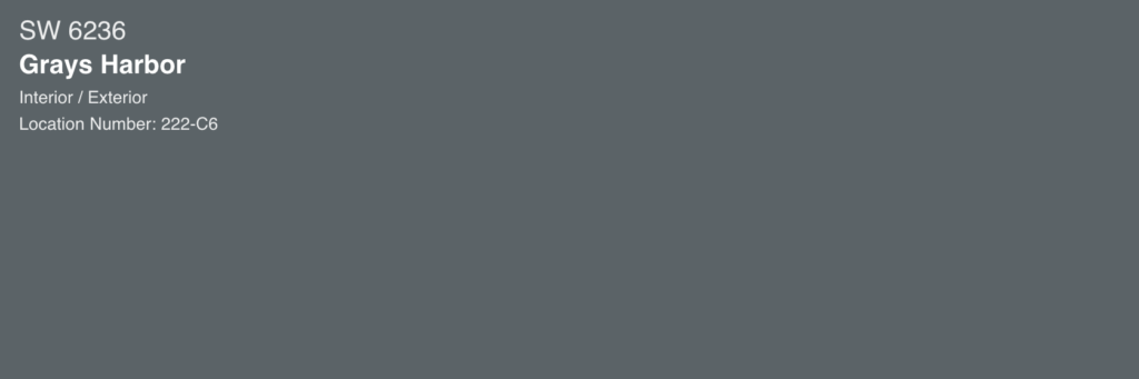 Sherwin Williams Grays Harbor SW 6236