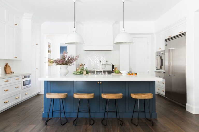 Blue Kitchen Island Paint Colors