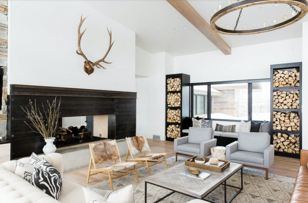 Firewood storage living 2025 room