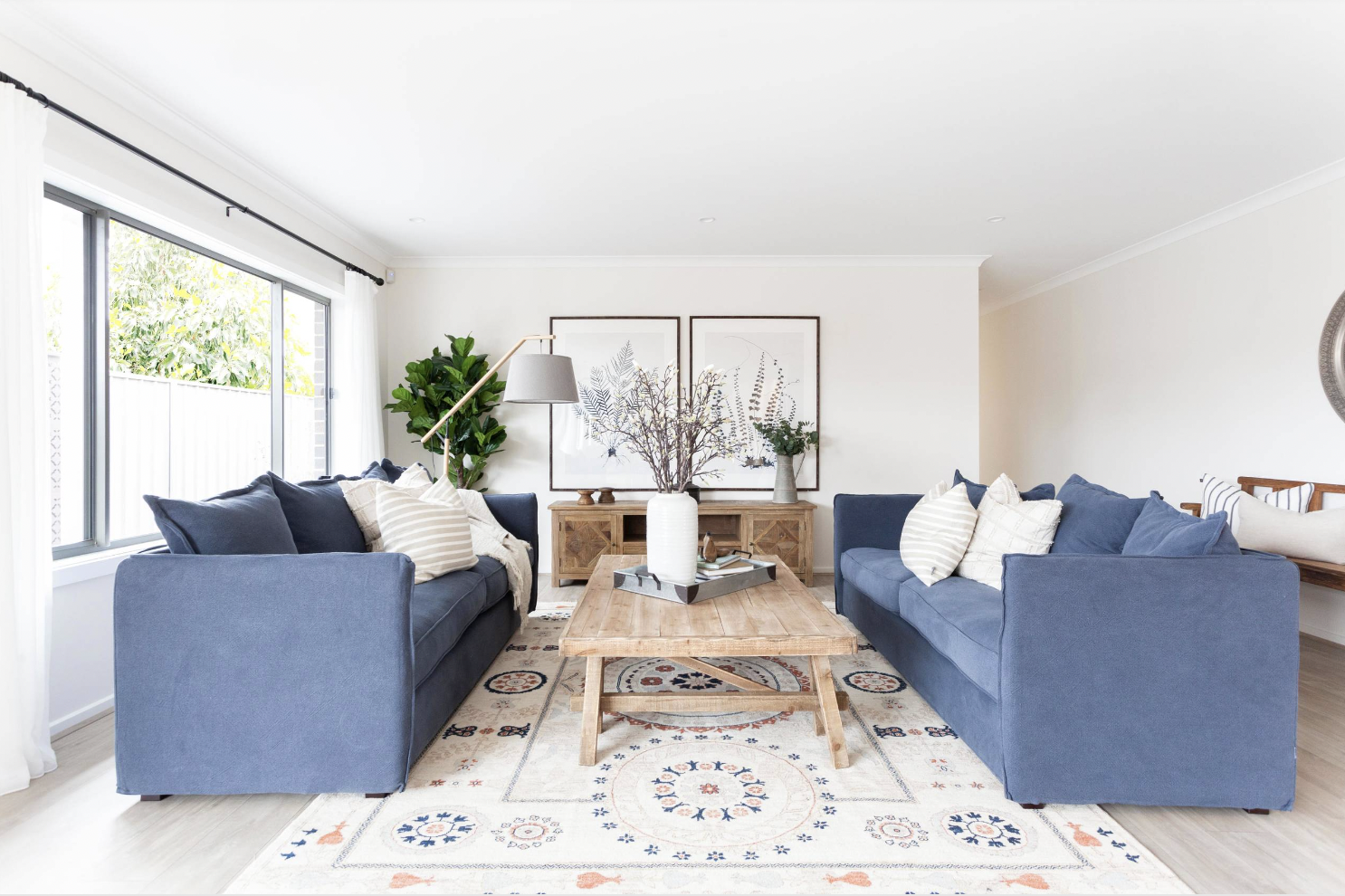 Blue Couch Living Room Ideas