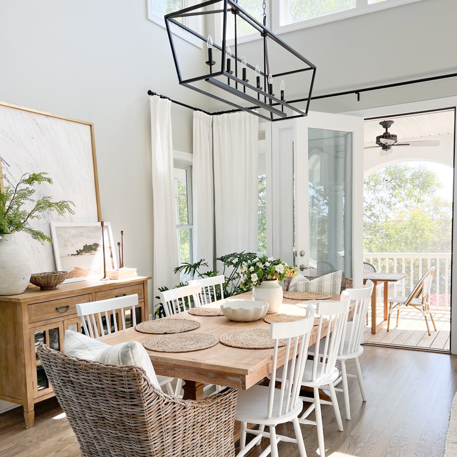 Thinking About Contrasting Trim? Try This: White Walls Gray Trim