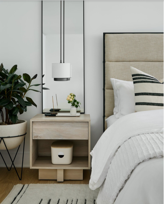 Mirrors Behind Nightstands