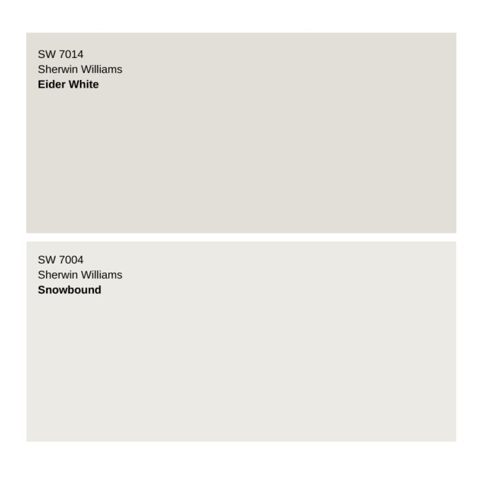 Sherwin Williams Eider White A Soft, Light Gray
