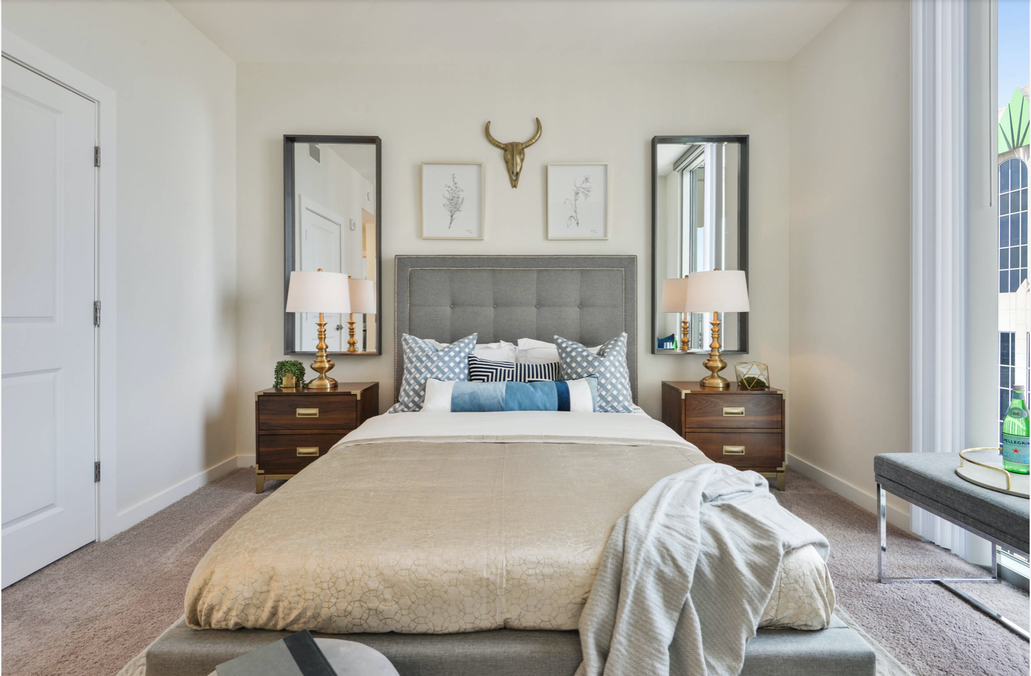 Mirrors Behind Nightstands