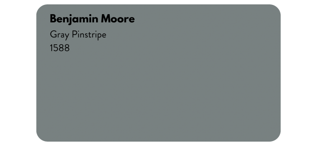 Benjamin Moore Gray Pinstripe 1588