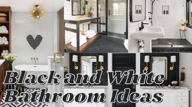 Bold and Beautiful Black and White Bathroom Inspo