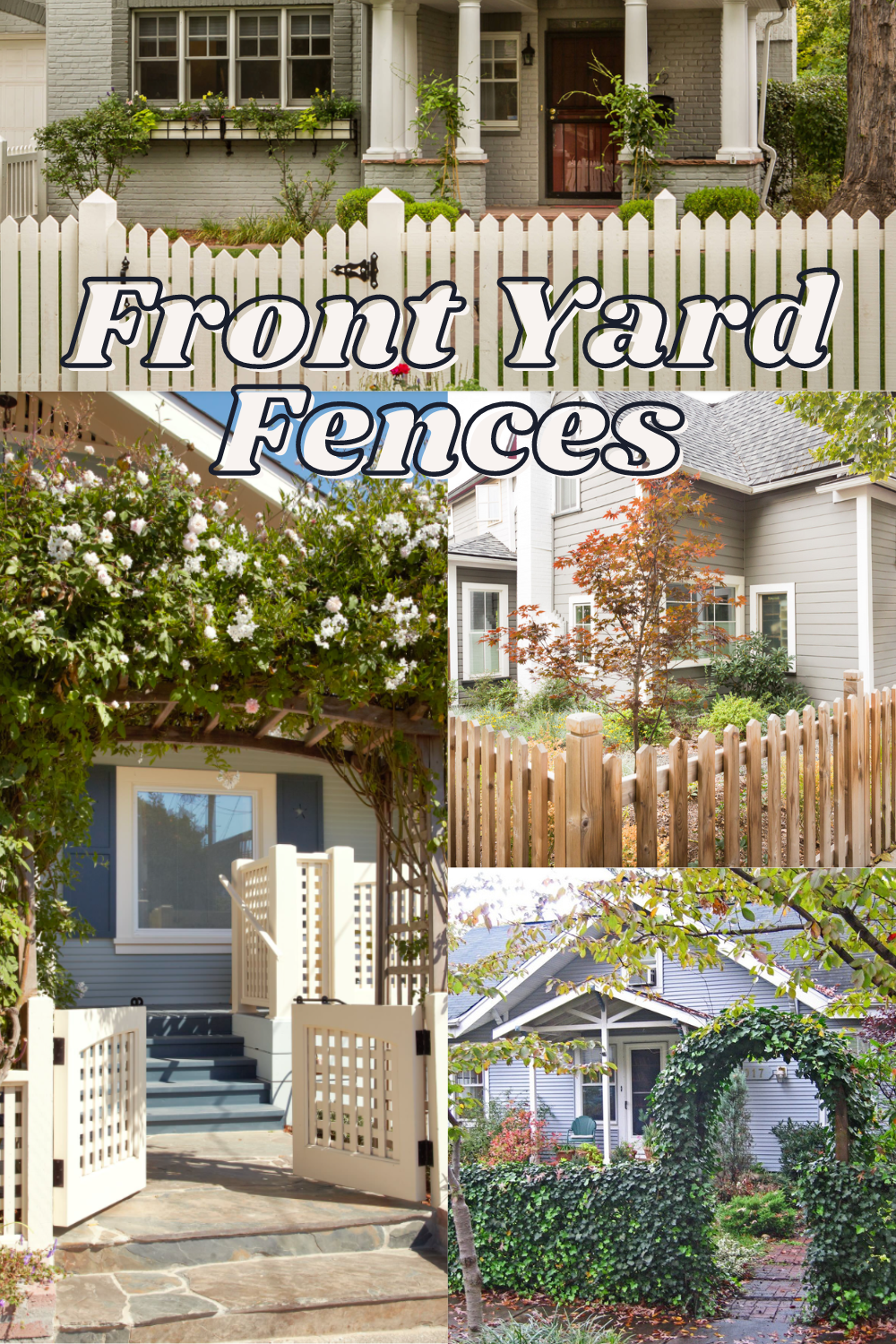Front Yard Fence Ideas that are not White Picket Fences — free download