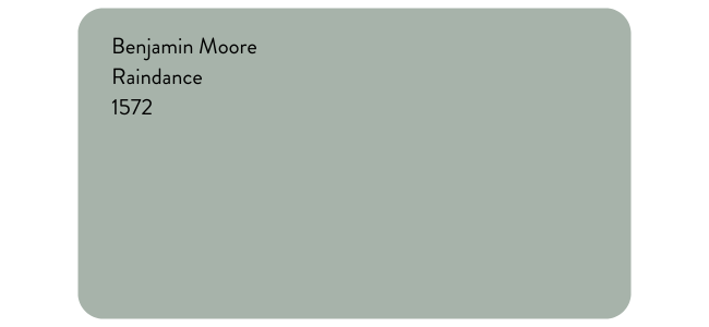Benjamin Moore Raindance paint swatch