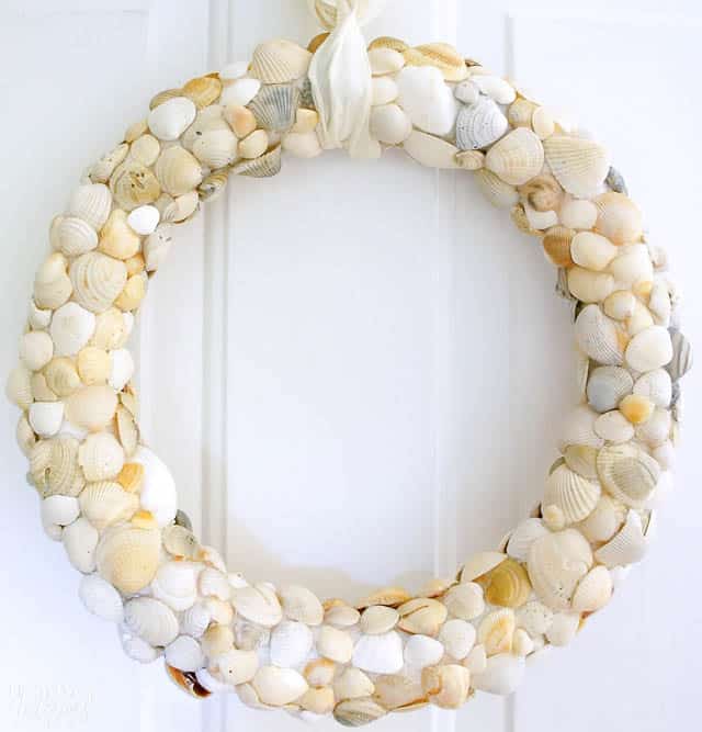 diy seashell wreath