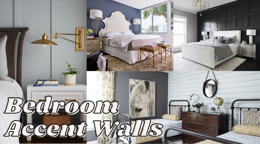 Bedroom accent walls graphic.